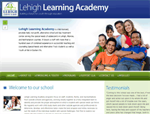 Tablet Screenshot of lehighlearningacademy.org